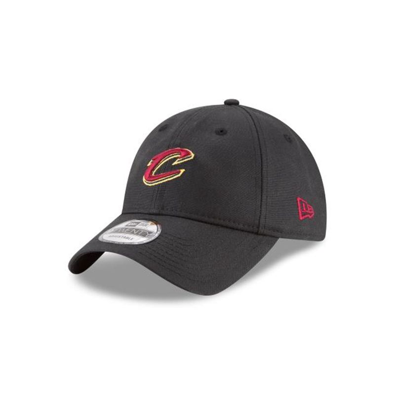 NBA Cleveland Cavaliers Waxed Canvas 9Twenty Adjustable (GYO8570) - Black New Era Caps